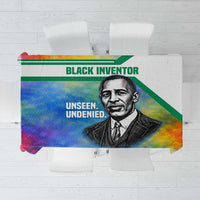 Garrett Morgan Tablecloth with Real Impact Quote, Black Inventor Portrait and Vibrant Watercolor - Wonder Print Shop