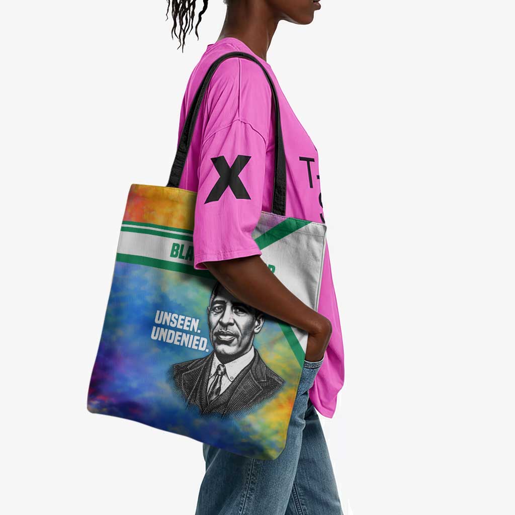 Garrett Morgan Tote Bag with Real Impact Quote, Black Inventor Portrait and Vibrant Watercolor - Wonder Print Shop