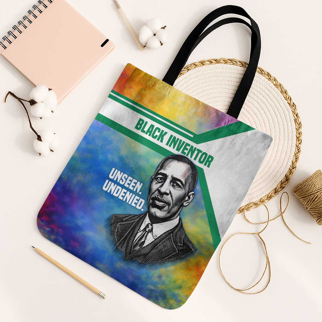 Garrett Morgan Tote Bag with Real Impact Quote, Black Inventor Portrait and Vibrant Watercolor - Wonder Print Shop