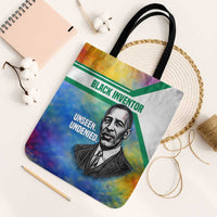 Garrett Morgan Tote Bag with Real Impact Quote, Black Inventor Portrait and Vibrant Watercolor - Wonder Print Shop
