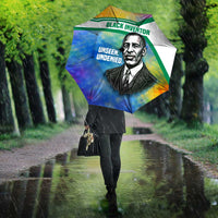 Garrett Morgan Umbrella with Real Impact Quote, Black Inventor Portrait and Vibrant Watercolor - Wonder Print Shop