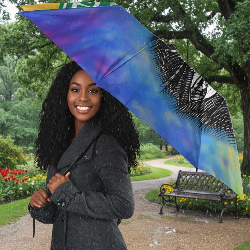Garrett Morgan Umbrella with Real Impact Quote, Black Inventor Portrait and Vibrant Watercolor - Wonder Print Shop