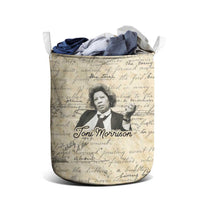 Toni Morrison Laundry Basket Handwritten Manuscript Powerful Portrait with Feather Pen Quote - Wonder Print Shop