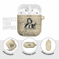 Toni Morrison AirPods Case Handwritten Manuscript Powerful Portrait with Feather Pen Quote - Wonder Print Shop
