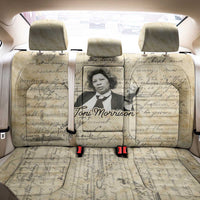 Toni Morrison Back Car Seat Cover Handwritten Manuscript Powerful Portrait with Feather Pen Quote - Wonder Print Shop