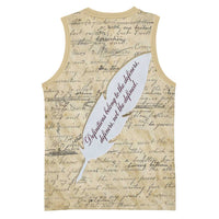 Toni Morrison Basketball Jersey Handwritten Manuscript Powerful Portrait with Feather Pen Quote - Wonder Print Shop