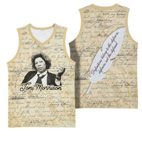 Toni Morrison Basketball Jersey Handwritten Manuscript Powerful Portrait with Feather Pen Quote - Wonder Print Shop