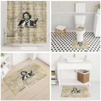 Toni Morrison Bathroom Set Handwritten Manuscript Powerful Portrait with Feather Pen Quote - Wonder Print Shop