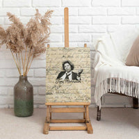 Toni Morrison Canvas Wall Art Handwritten Manuscript Powerful Portrait with Feather Pen Quote - Wonder Print Shop
