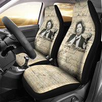 Toni Morrison Car Seat Cover Handwritten Manuscript Powerful Portrait with Feather Pen Quote - Wonder Print Shop