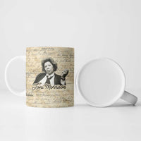 Toni Morrison Ceramic Mug Handwritten Manuscript Powerful Portrait with Feather Pen Quote - Wonder Print Shop