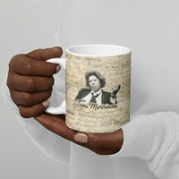 Toni Morrison Ceramic Mug Handwritten Manuscript Powerful Portrait with Feather Pen Quote - Wonder Print Shop