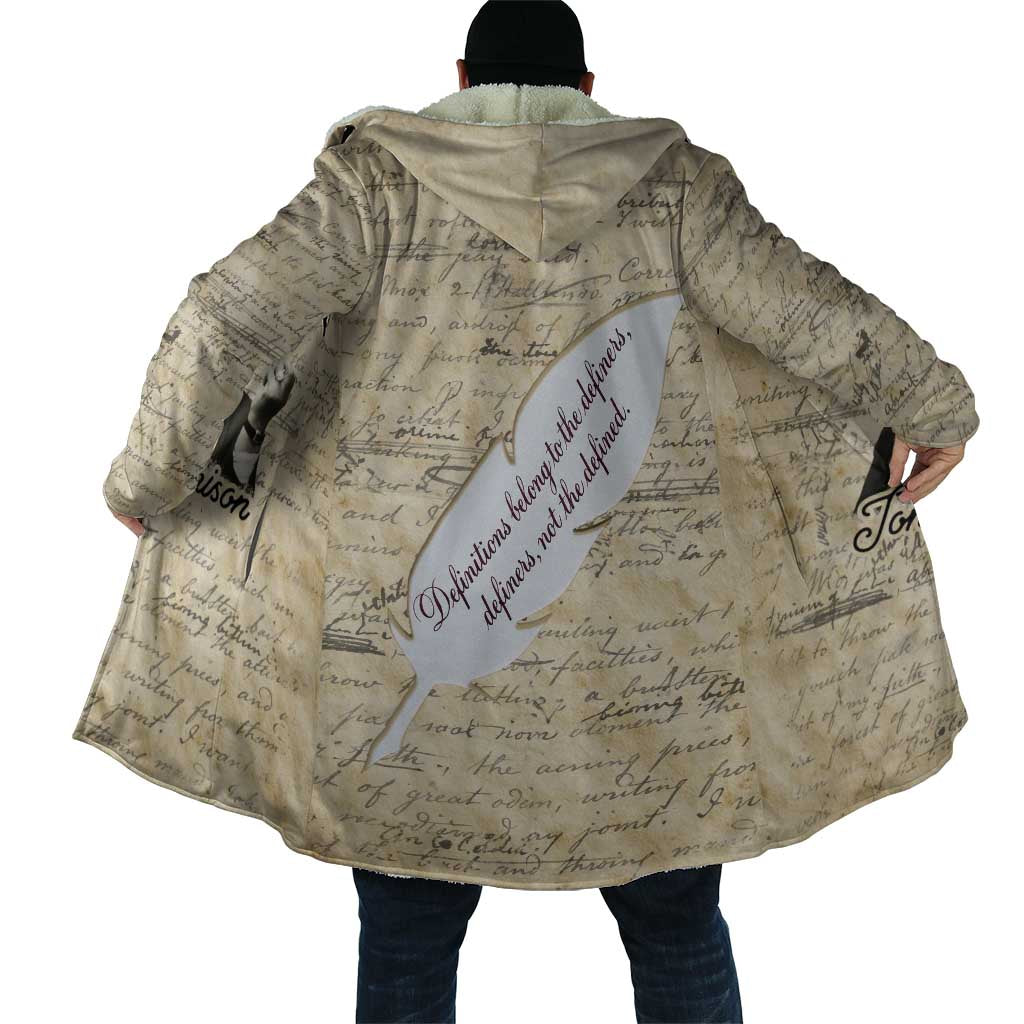 Toni Morrison Cloak Handwritten Manuscript Powerful Portrait with Feather Pen Quote - Wonder Print Shop
