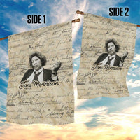 Toni Morrison Garden Flag Handwritten Manuscript Powerful Portrait with Feather Pen Quote - Wonder Print Shop