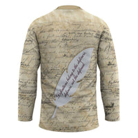 Toni Morrison Hockey Jersey Handwritten Manuscript Powerful Portrait with Feather Pen Quote - Wonder Print Shop