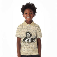 Toni Morrison Kid Polo Shirt Handwritten Manuscript Powerful Portrait with Feather Pen Quote - Wonder Print Shop