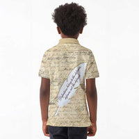 Toni Morrison Kid Polo Shirt Handwritten Manuscript Powerful Portrait with Feather Pen Quote - Wonder Print Shop