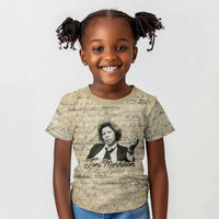 Toni Morrison Kid T shirt Handwritten Manuscript Powerful Portrait with Feather Pen Quote - Wonder Print Shop
