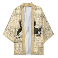 Toni Morrison Kimono Handwritten Manuscript Powerful Portrait with Feather Pen Quote - Wonder Print Shop