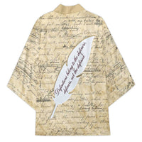Toni Morrison Kimono Handwritten Manuscript Powerful Portrait with Feather Pen Quote - Wonder Print Shop