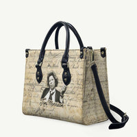 Toni Morrison Leather Bag Handwritten Manuscript Powerful Portrait with Feather Pen Quote - Wonder Print Shop
