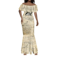 Toni Morrison Mermaid Dress Handwritten Manuscript Powerful Portrait with Feather Pen Quote - Wonder Print Shop
