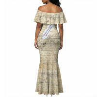 Toni Morrison Mermaid Dress Handwritten Manuscript Powerful Portrait with Feather Pen Quote - Wonder Print Shop