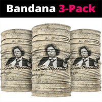 Toni Morrison Neck Gaiter Handwritten Manuscript Powerful Portrait with Feather Pen Quote - Wonder Print Shop