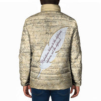 Toni Morrison Padded Jacket Handwritten Manuscript Powerful Portrait with Feather Pen Quote - Wonder Print Shop
