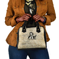 Toni Morrison Shoulder Handbag Handwritten Manuscript Powerful Portrait with Feather Pen Quote - Wonder Print Shop