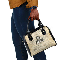 Toni Morrison Shoulder Handbag Handwritten Manuscript Powerful Portrait with Feather Pen Quote - Wonder Print Shop