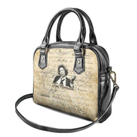 Toni Morrison Shoulder Handbag Handwritten Manuscript Powerful Portrait with Feather Pen Quote - Wonder Print Shop