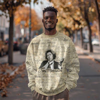 Toni Morrison Sweatshirt Handwritten Manuscript Powerful Portrait with Feather Pen Quote - Wonder Print Shop