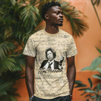 Toni Morrison T shirt Handwritten Manuscript Powerful Portrait with Feather Pen Quote - Wonder Print Shop