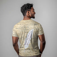 Toni Morrison T shirt Handwritten Manuscript Powerful Portrait with Feather Pen Quote - Wonder Print Shop