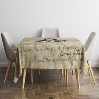 Toni Morrison Tablecloth Handwritten Manuscript Powerful Portrait with Feather Pen Quote - Wonder Print Shop