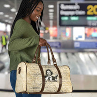 Toni Morrison Travel Bag Handwritten Manuscript Powerful Portrait with Feather Pen Quote - Wonder Print Shop