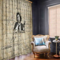 Toni Morrison Window Curtain Handwritten Manuscript Powerful Portrait with Feather Pen Quote - Wonder Print Shop