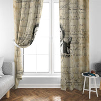 Toni Morrison Window Curtain Handwritten Manuscript Powerful Portrait with Feather Pen Quote - Wonder Print Shop