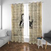 Toni Morrison Window Curtain Handwritten Manuscript Powerful Portrait with Feather Pen Quote - Wonder Print Shop
