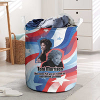 Toni Morrison Laundry Basket Abstract Wings Design Empowering Quote Dual Portrait Celebration of Literary Freedom - Wonder Print Shop