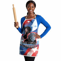 Toni Morrison Apron Abstract Wings Design Empowering Quote Dual Portrait Celebration of Literary Freedom - Wonder Print Shop