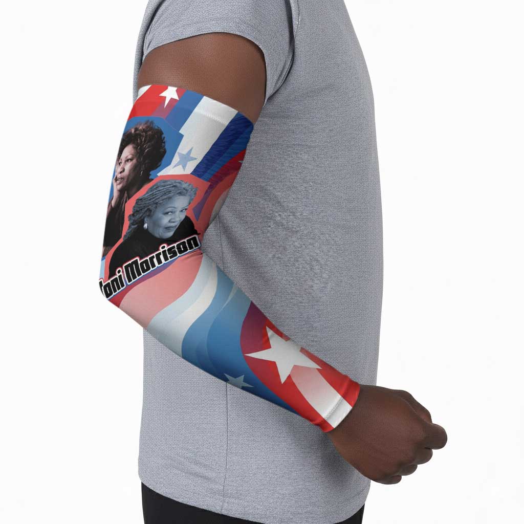Toni Morrison Arm Sleeves Abstract Wings Design Empowering Quote Dual Portrait Celebration of Literary Freedom - Wonder Print Shop