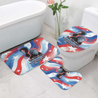 Toni Morrison Bathroom Set Abstract Wings Design Empowering Quote Dual Portrait Celebration of Literary Freedom - Wonder Print Shop