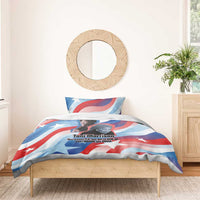Toni Morrison Bedding Set Abstract Wings Design Empowering Quote Dual Portrait Celebration of Literary Freedom - Wonder Print Shop