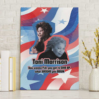 Toni Morrison Canvas Wall Art Abstract Wings Design Empowering Quote Dual Portrait Celebration of Literary Freedom - Wonder Print Shop