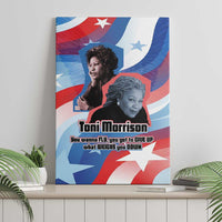 Toni Morrison Canvas Wall Art Abstract Wings Design Empowering Quote Dual Portrait Celebration of Literary Freedom - Wonder Print Shop