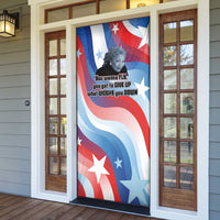 Toni Morrison Door Cover Abstract Wings Design Empowering Quote Dual Portrait Celebration of Literary Freedom - Wonder Print Shop
