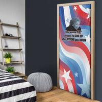 Toni Morrison Door Cover Abstract Wings Design Empowering Quote Dual Portrait Celebration of Literary Freedom - Wonder Print Shop
