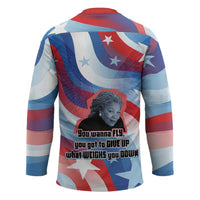 Toni Morrison Hockey Jersey Abstract Wings Design Empowering Quote Dual Portrait Celebration of Literary Freedom - Wonder Print Shop